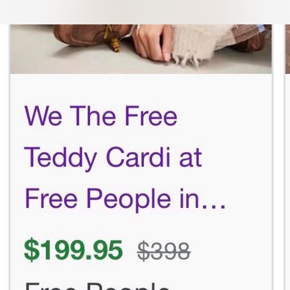 Free People Multicolor Fuzzy Cardigan - Picture 7 of 7